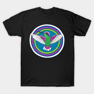 Hummingbird: Beautiful, Bright, & Colorful  | T-Shirt
